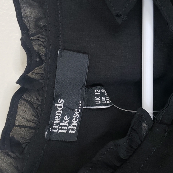 Friends Like These Chiffon Tiered Smock Mini Dress - Picture 3 of 4